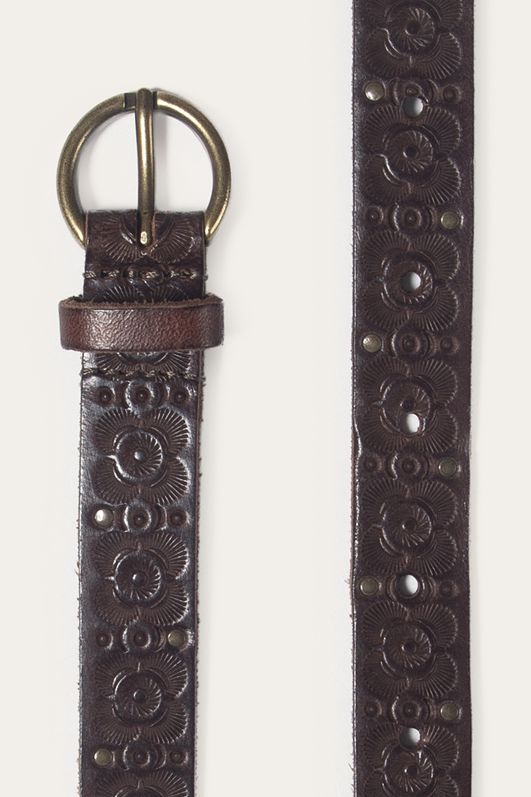 Tan Belts Frye Tan 20mm Tooling & Stud Belt