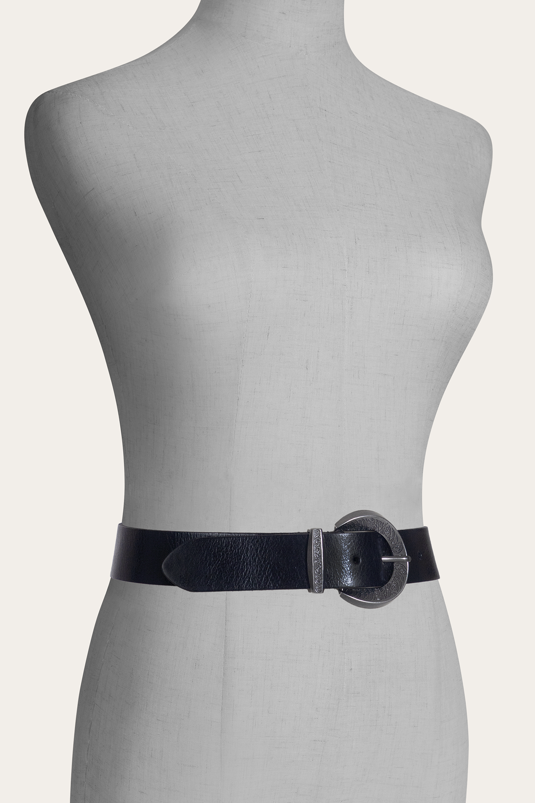 Black Belts Frye Black 35mm Engraved Buckle Belt