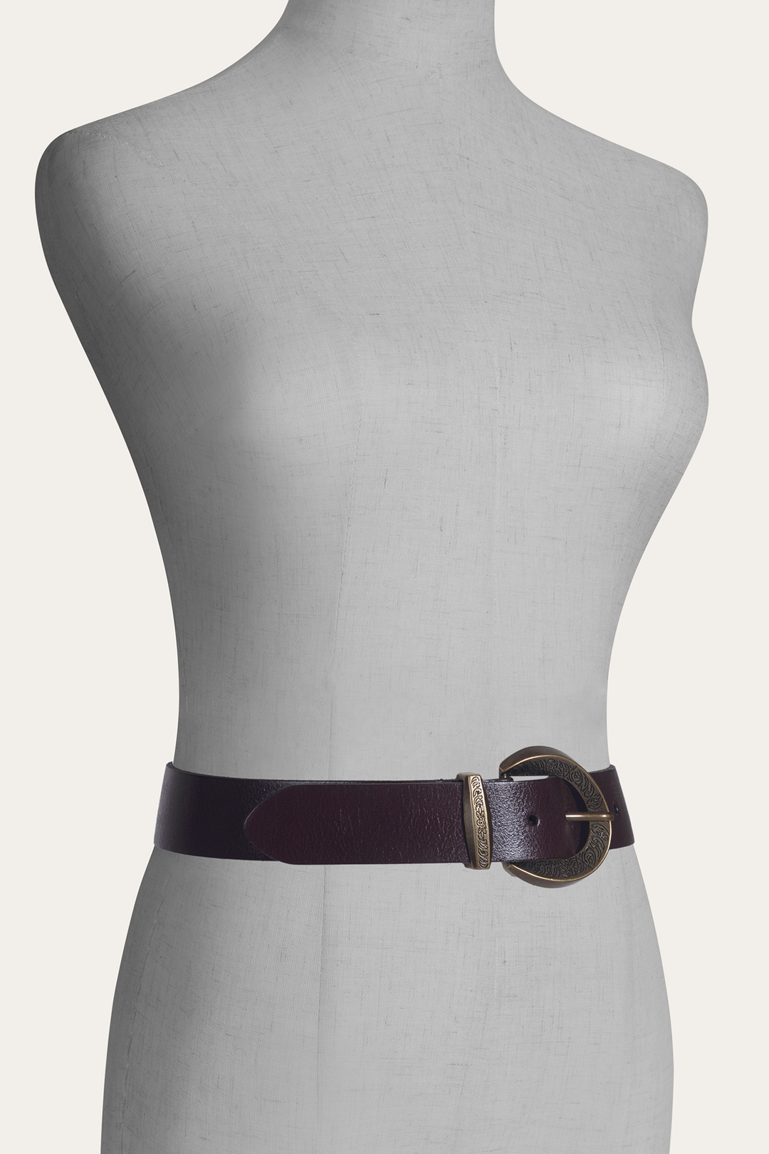 Brown Belts Frye Brown 35mm Engraved Buckle Belt