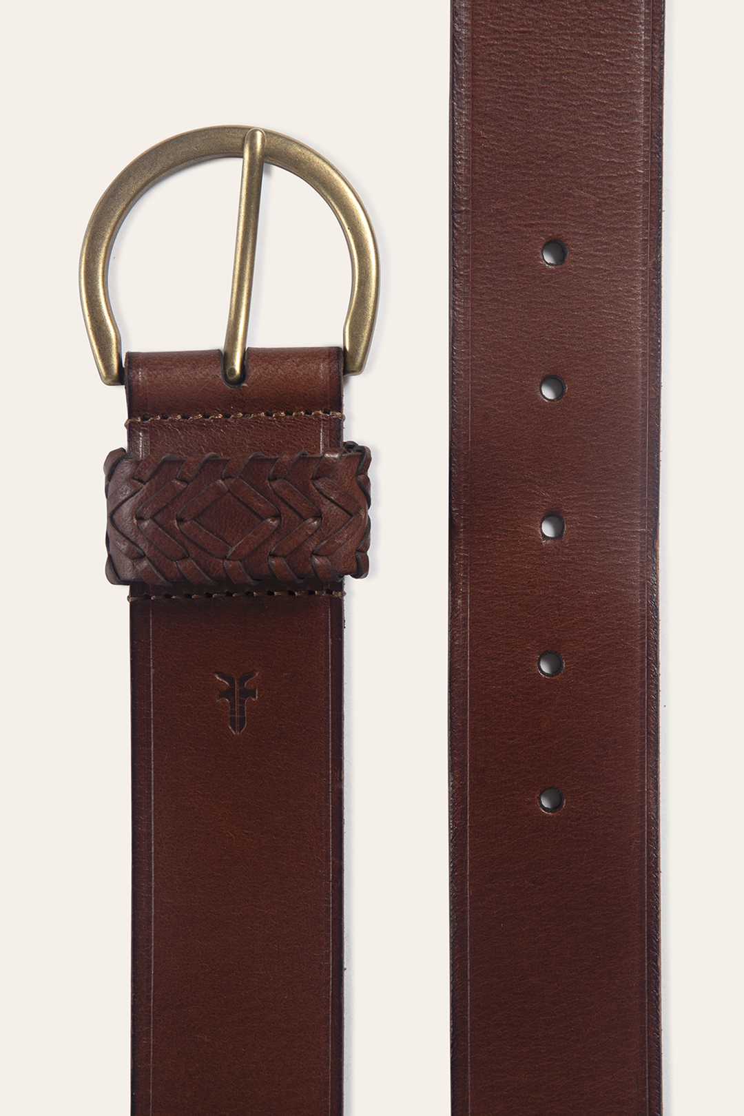 Tan Belts Frye Tan 40mm Belt With Woven Keeper