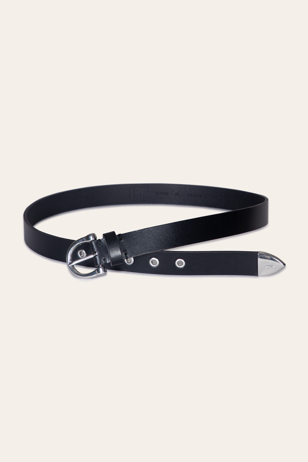 Black Belts Frye Women’s Black 25mm Horseshoe Buckle Belt