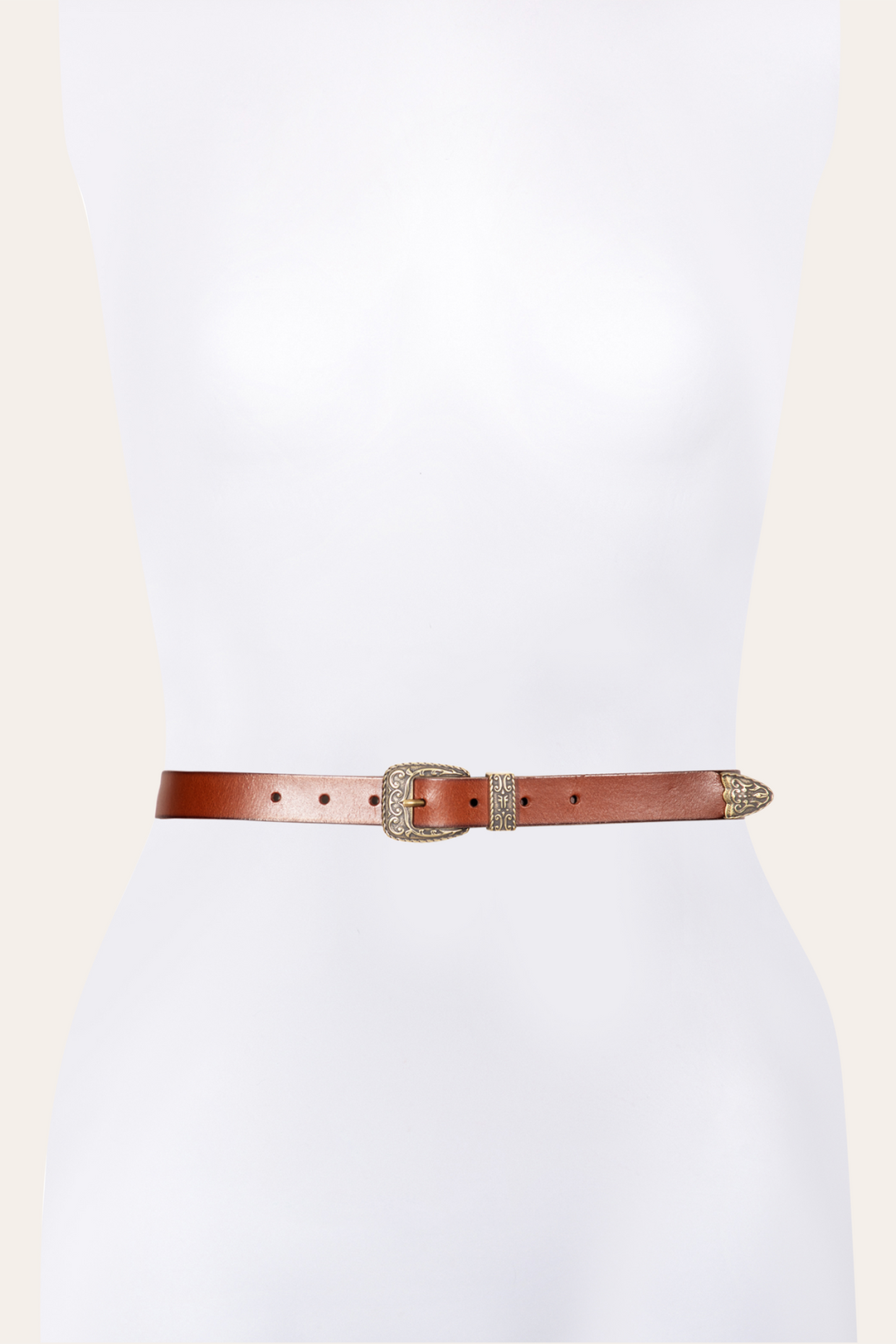 Tan Belts Frye 25mm Tan Logo Western Belt