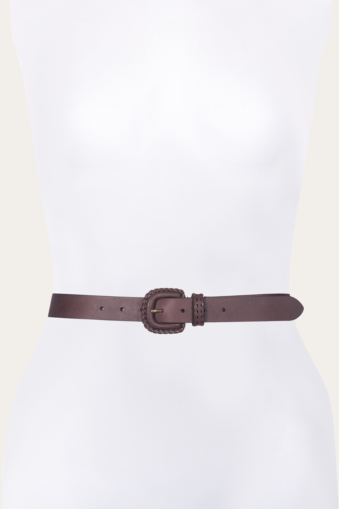 Brown Belts Frye 30mm Brown Leather Belt With Covered Buckle