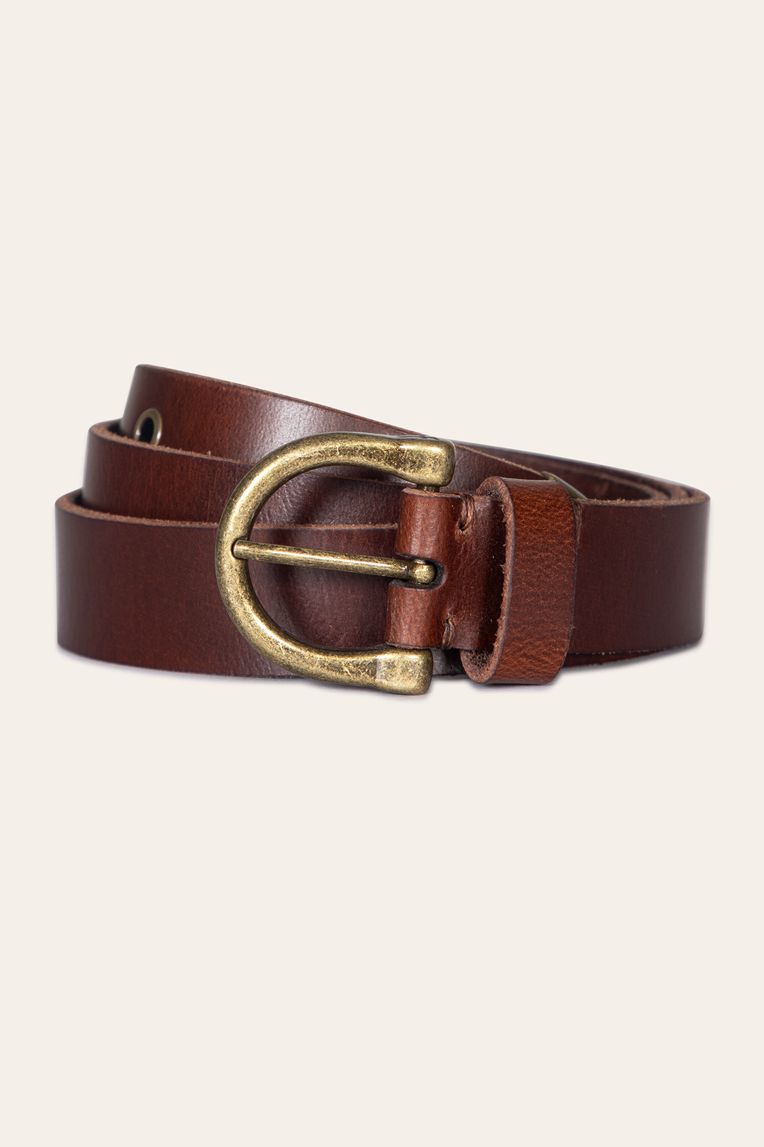 Tan Belts Frye Women’s Tan 25mm Horseshoe Buckle Belt