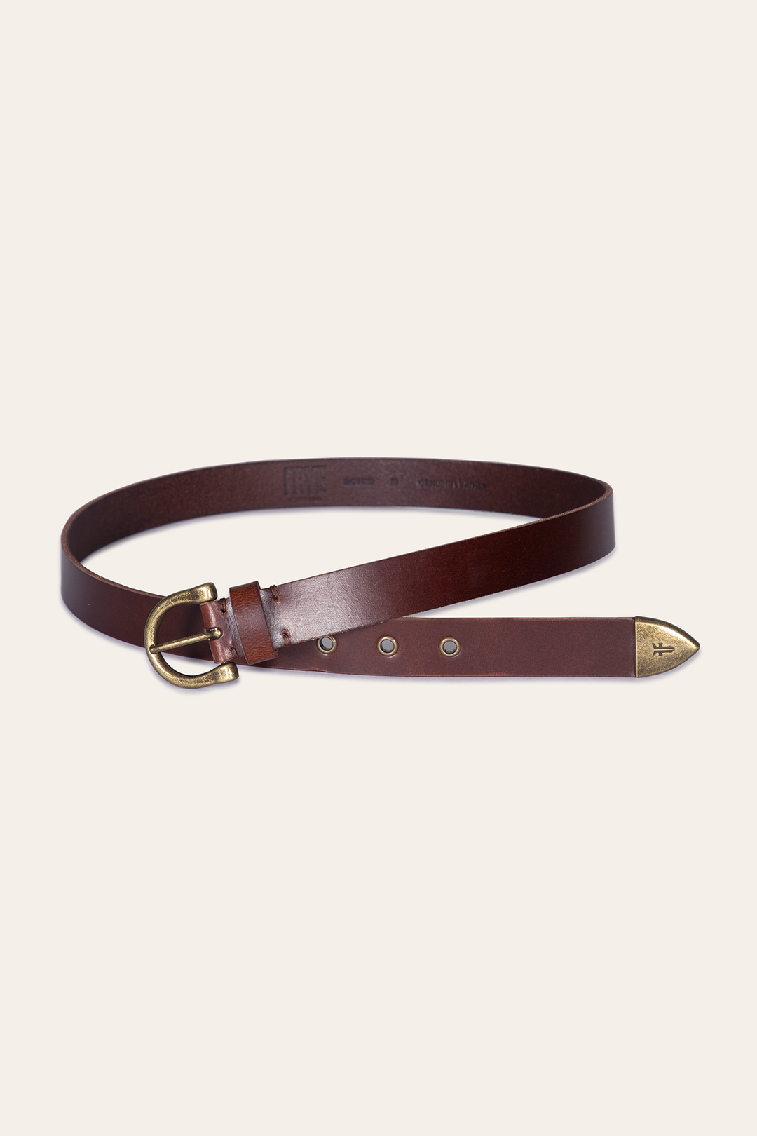 Tan Belts Frye Women’s Tan 25mm Horseshoe Buckle Belt