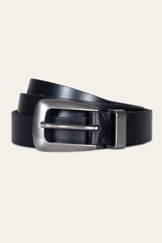 Black Belts Frye Women’s Black 25mm Belt With Metal Loop