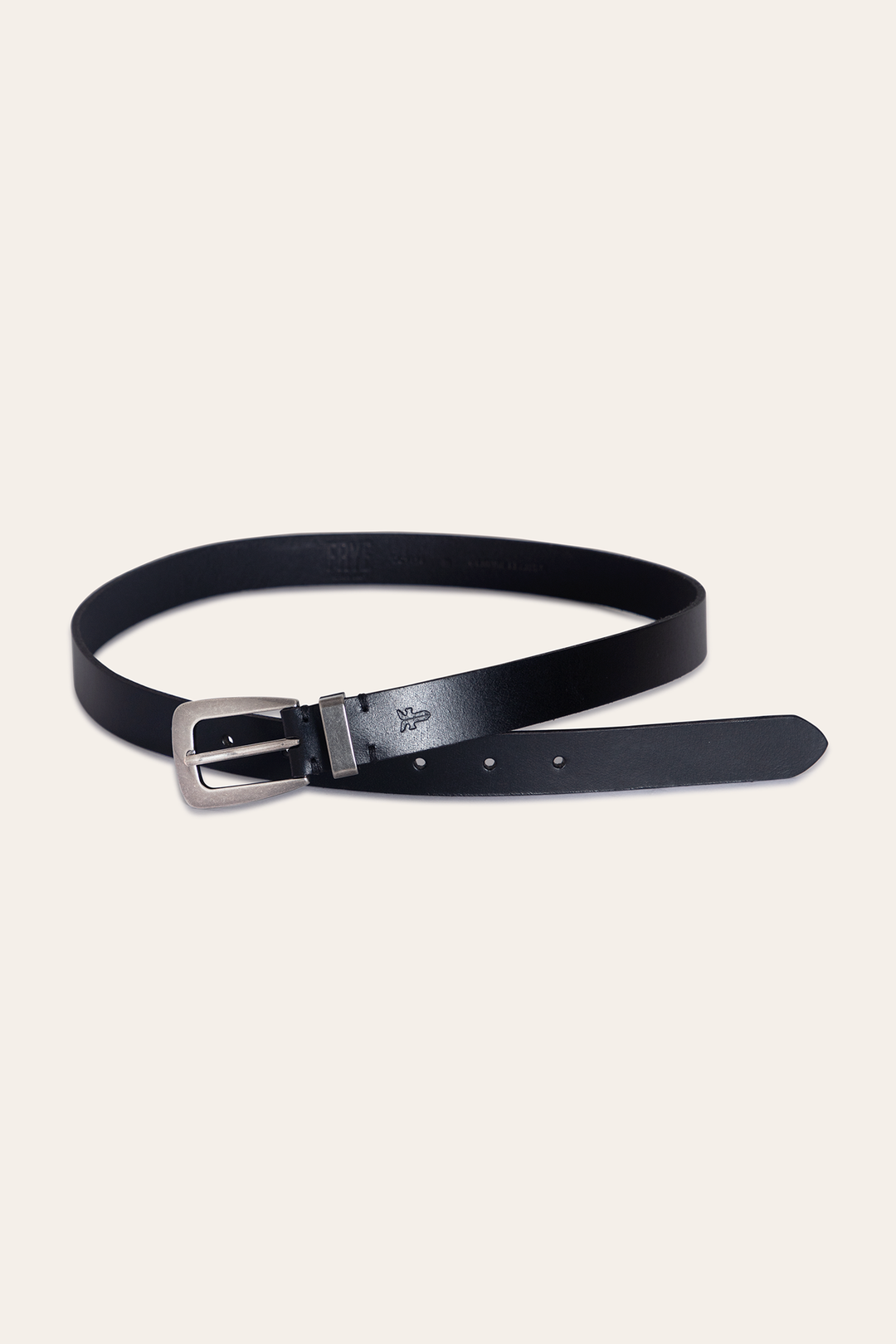 Black Belts Frye Women’s Black 25mm Belt With Metal Loop