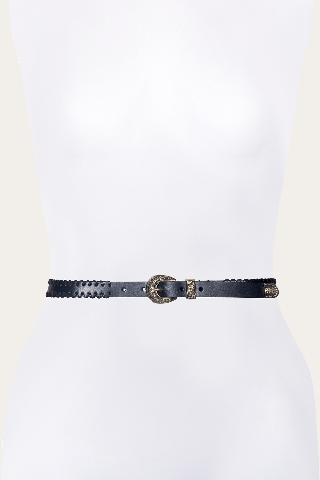 Black Belts Frye 20mm Black Leather Belt With 3-Piece Buckle Set