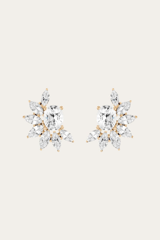 Yellow Vermeil Fine Jewelry Frye Women’s Marquise Fringe Earrings | Aurate x The Frye Company