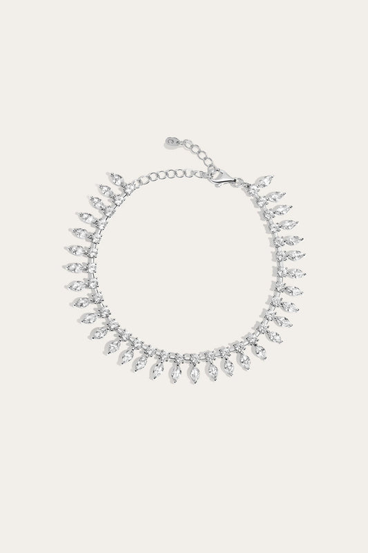 Sterling Silver Fine Jewelry Frye Women’s Marquise Fringe Bracelet | Aurate x The Frye Company