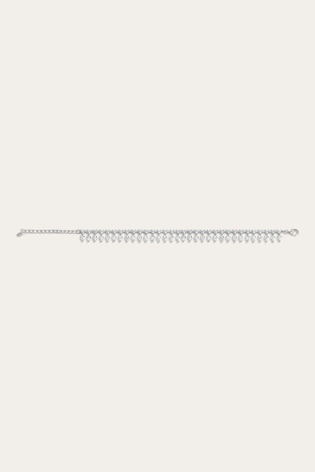 Sterling Silver Fine Jewelry Frye Women’s Marquise Fringe Bracelet | Aurate x The Frye Company