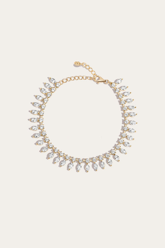 Yellow Vermeil Fine Jewelry Frye Women’s Marquise Fringe Bracelet | Aurate x The Frye Company