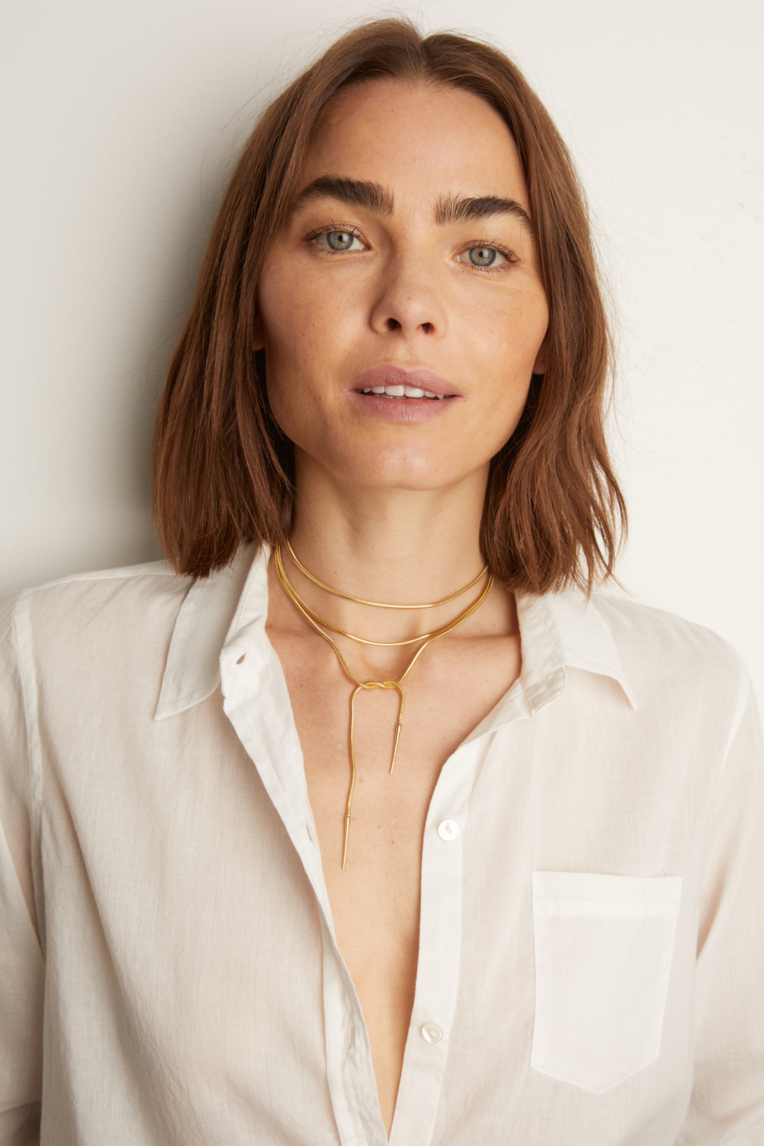 Yellow Vermeil Fine Jewelry Frye Women’s Lasso Wrap Necklace | Aurate x The Frye Company