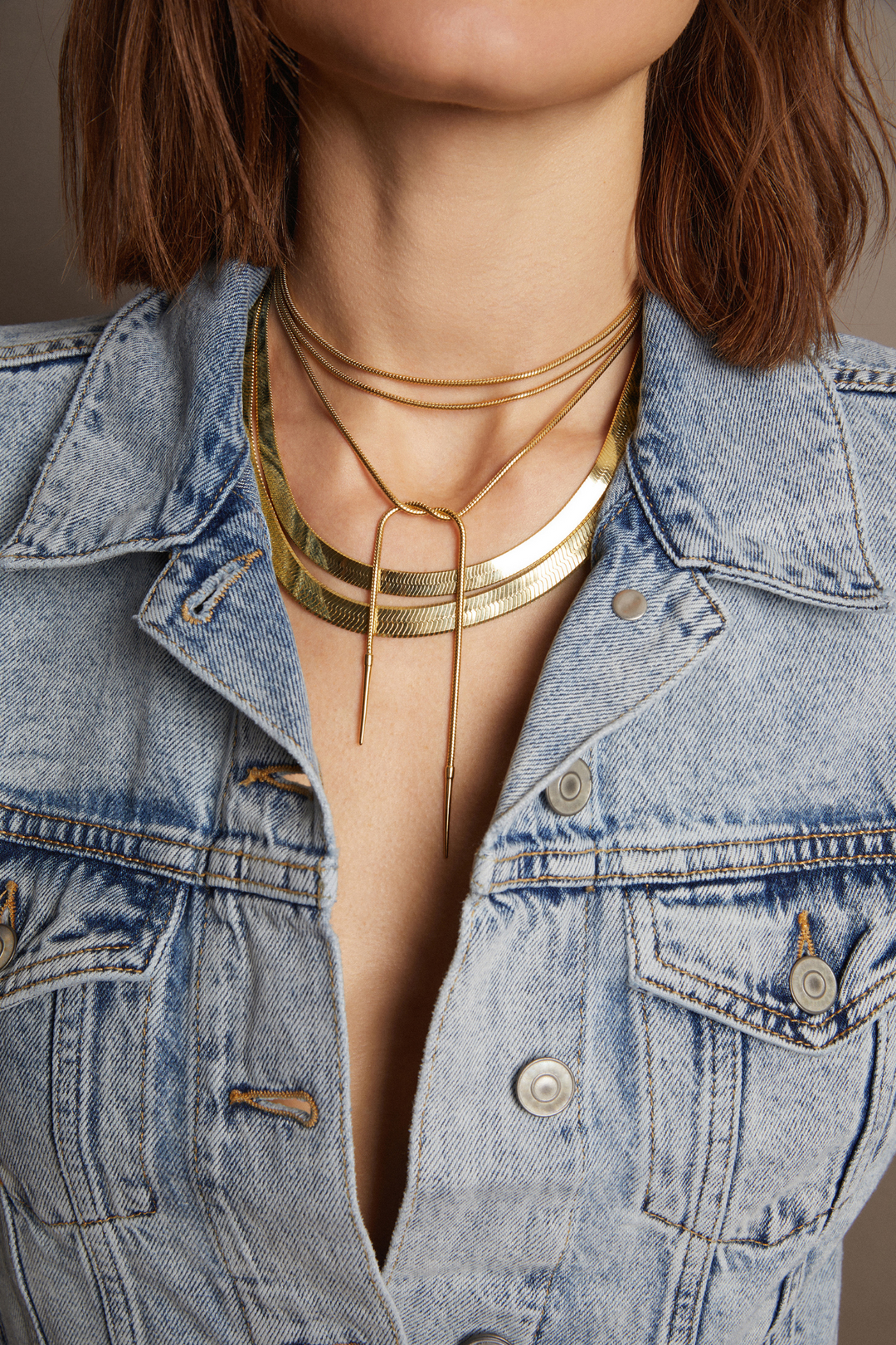Yellow Vermeil Fine Jewelry Frye Women’s Lasso Wrap Necklace | Aurate x The Frye Company