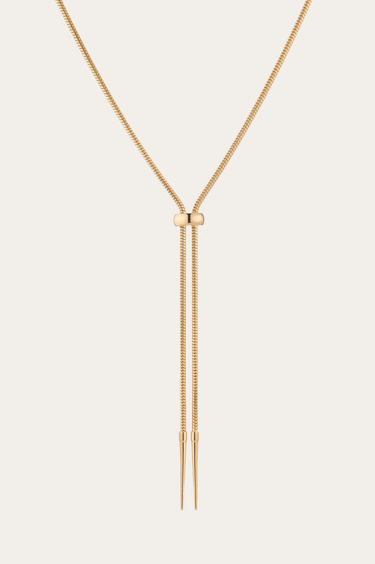 Yellow Vermeil Fine Jewelry Frye Women’s Lasso Bolo Necklace | Aurate x The Frye Company