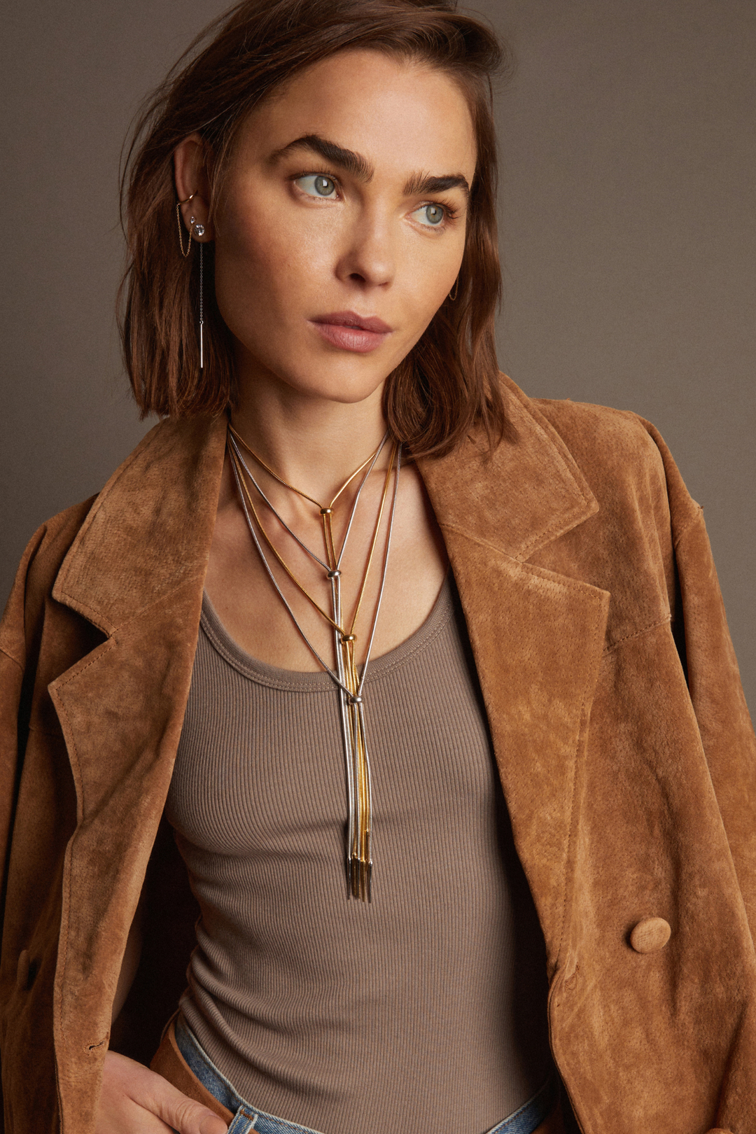 Yellow Vermeil Fine Jewelry Frye Women’s Lasso Bolo Necklace | Aurate x The Frye Company