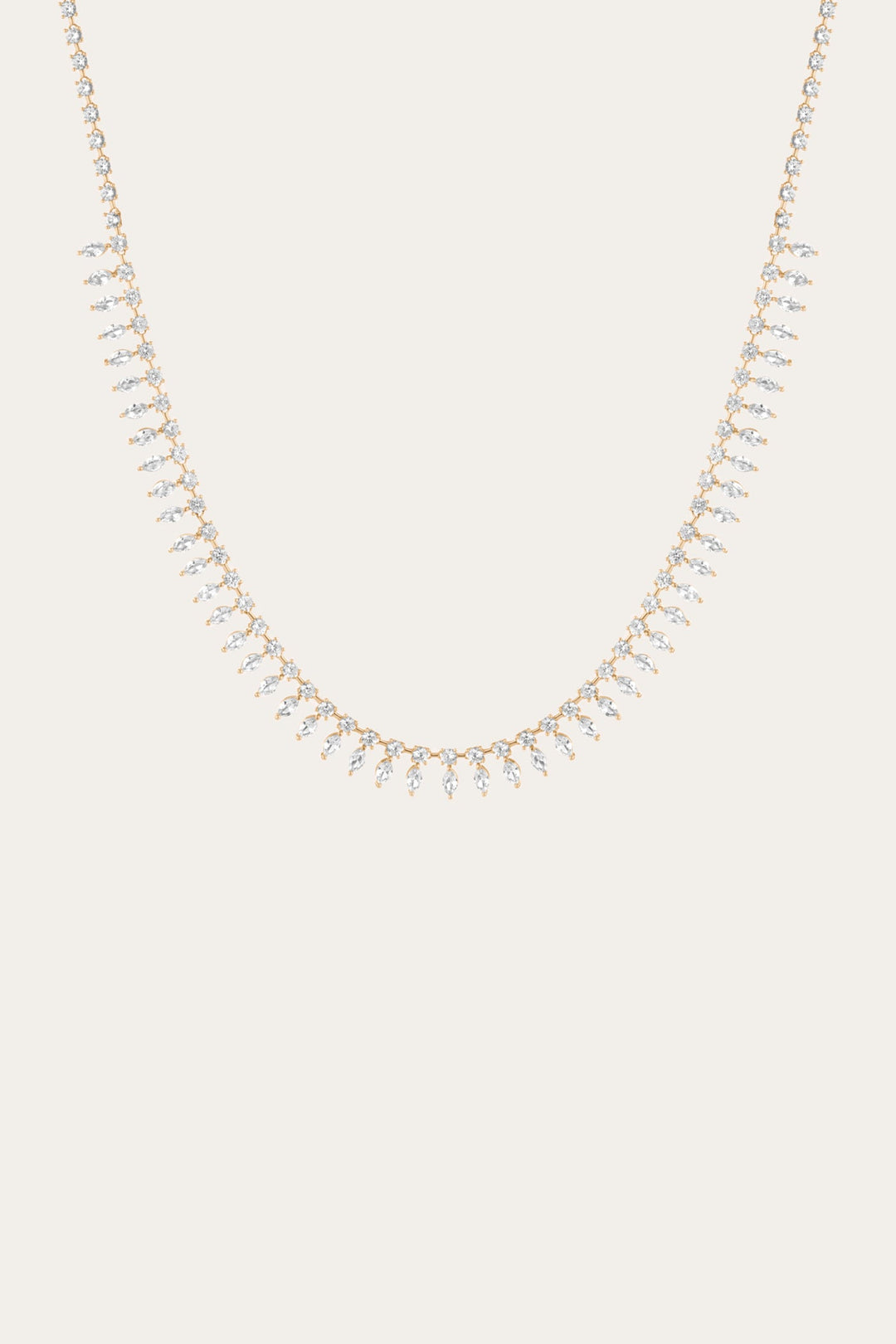 Yellow Vermeil Fine Jewelry Frye Women’s Marquise Fringe Necklace | Aurate x The Frye Company