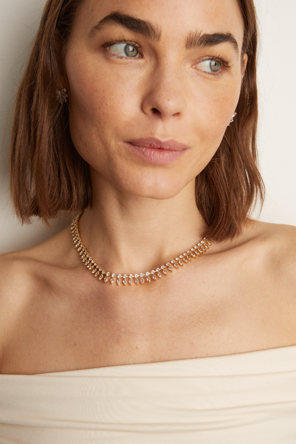 Yellow Vermeil Fine Jewelry Frye Women’s Marquise Fringe Necklace | Aurate x The Frye Company