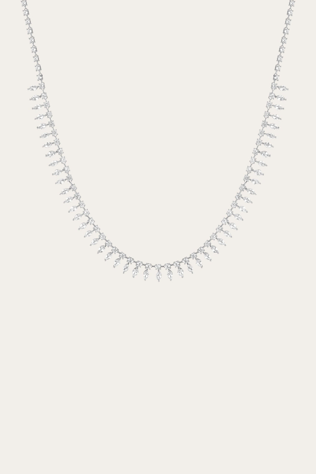 Sterling Silver Fine Jewelry Frye Women’s Marquise Fringe Necklace | Aurate x The Frye Company