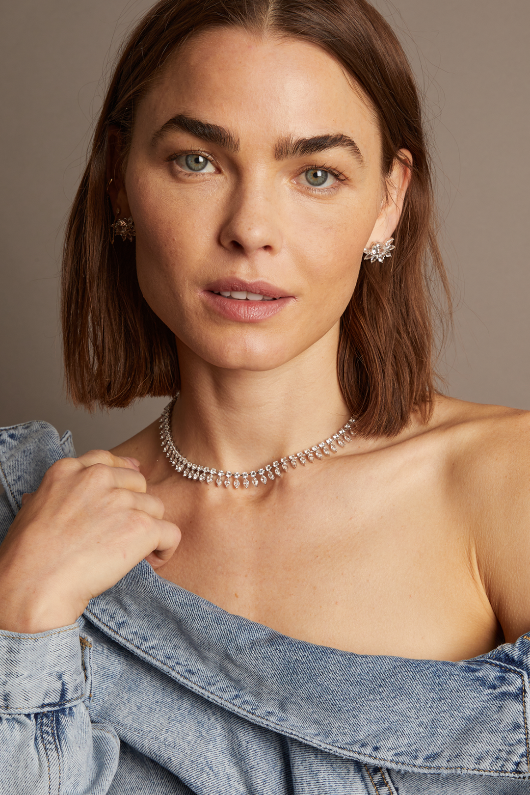 Sterling Silver Fine Jewelry Frye Women’s Marquise Fringe Necklace | Aurate x The Frye Company