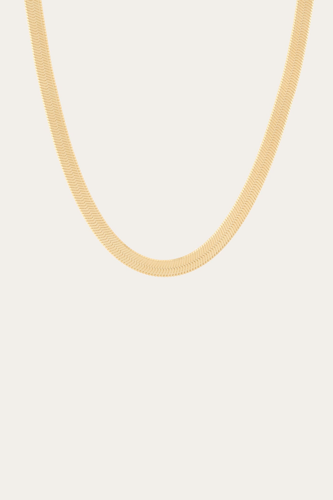 Yellow Vermeil Fine Jewelry Frye Women’s Extra Bold Herringbone Necklace | Aurate x The Frye Company