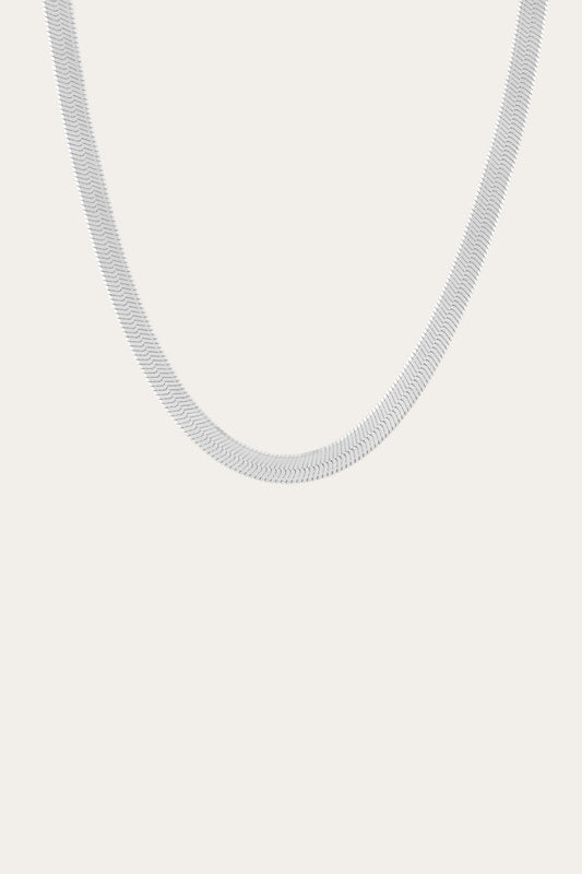 Sterling Silver Fine Jewelry Frye Women’s Extra Bold Herringbone Necklace | Aurate x The Frye Company