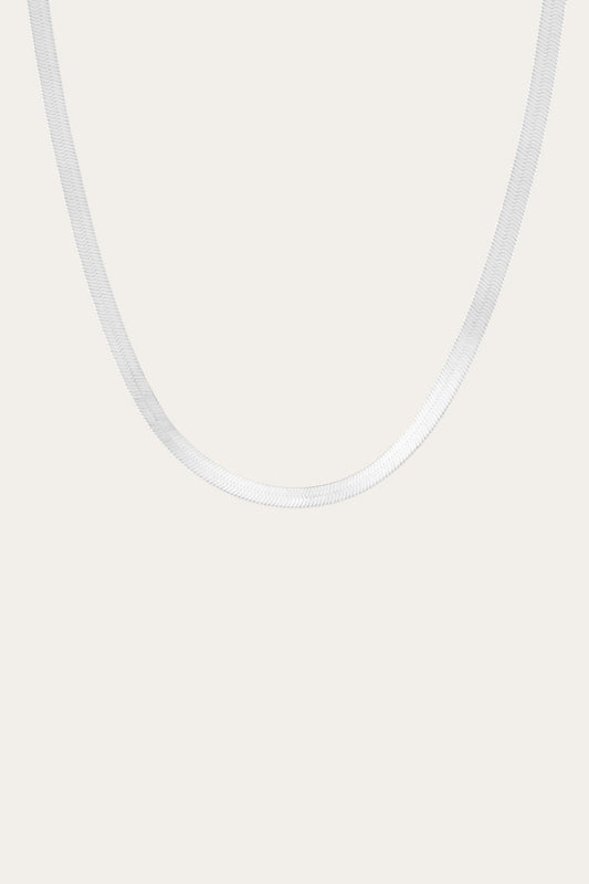 Sterling Silver Fine Jewelry Frye Women’s Bold Herringbone Necklace | Aurate x The Frye Company