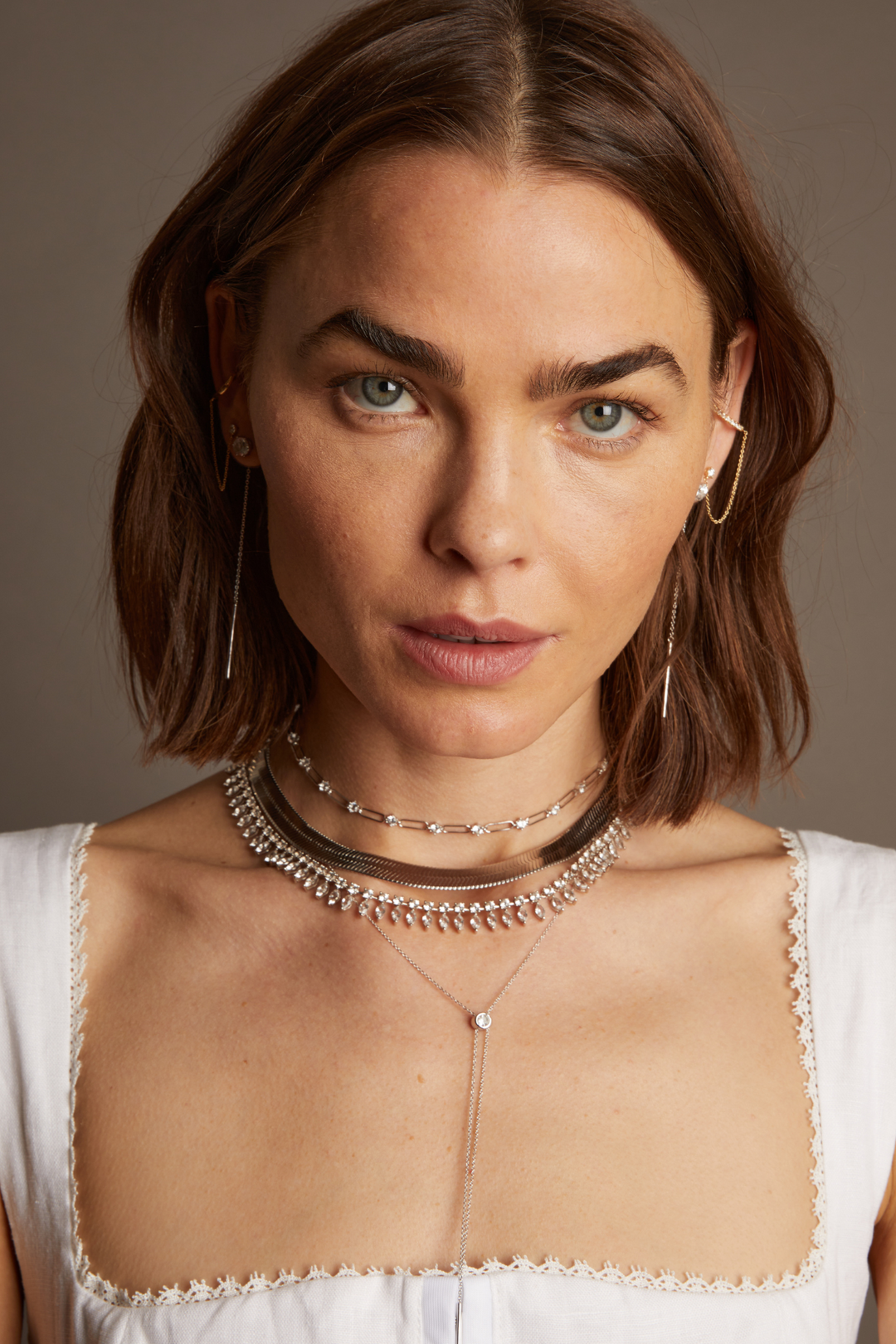 14k Yellow Gold Fine Jewelry Frye Women’s Lab Grown Diamond Bolo Necklace | Aurate x The Frye Company