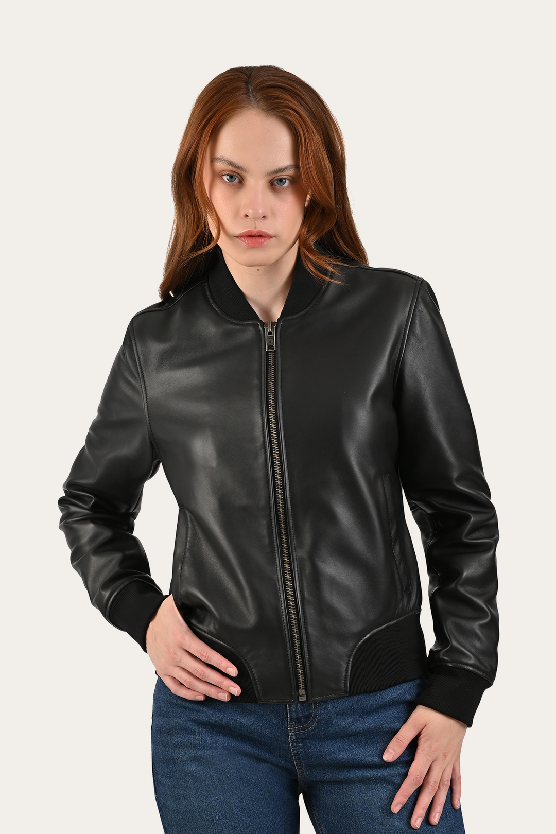 Black Leather Jackets Frye Black Bolton Bomber Jacket