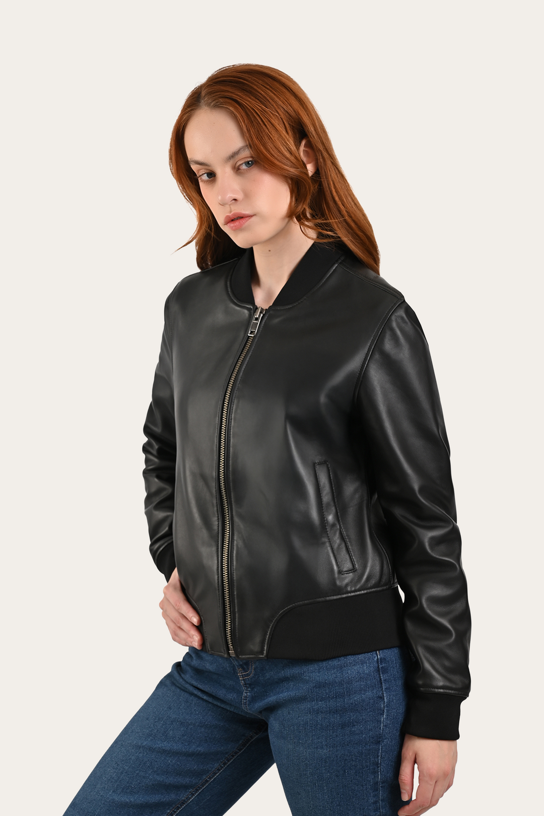Black Leather Jackets Frye Black Bolton Bomber Jacket