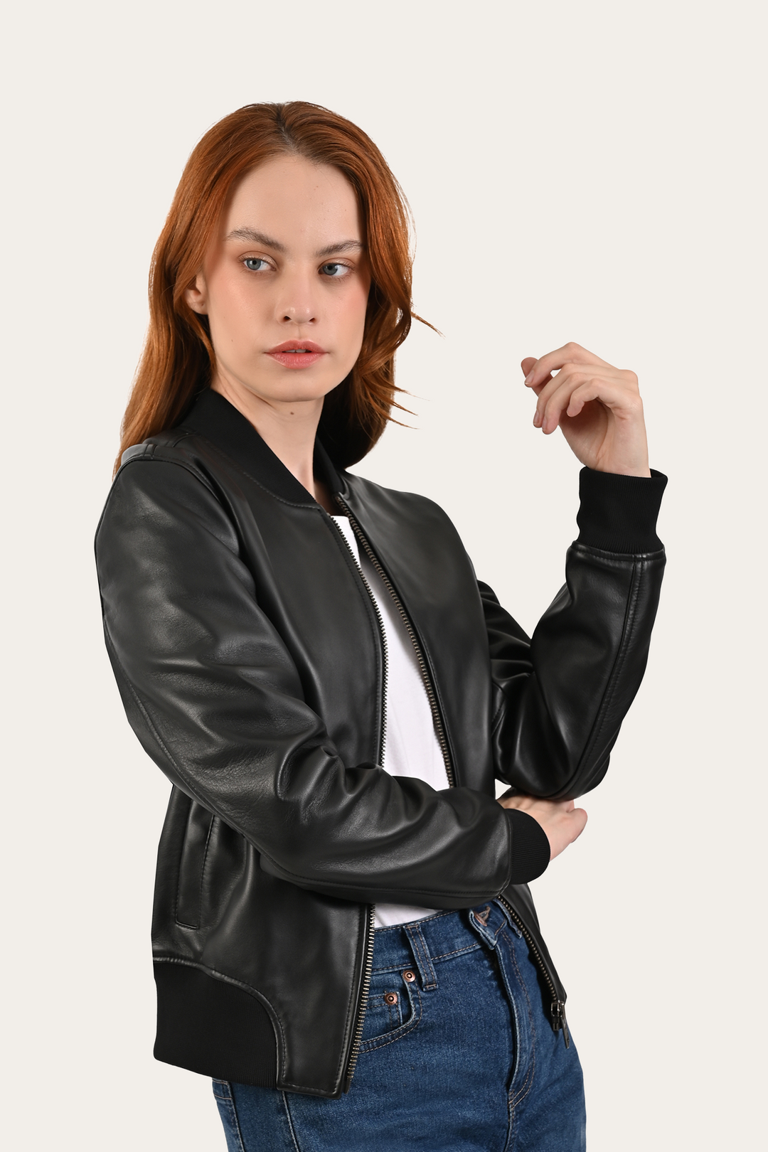 Black Leather Jackets Frye Black Bolton Bomber Jacket