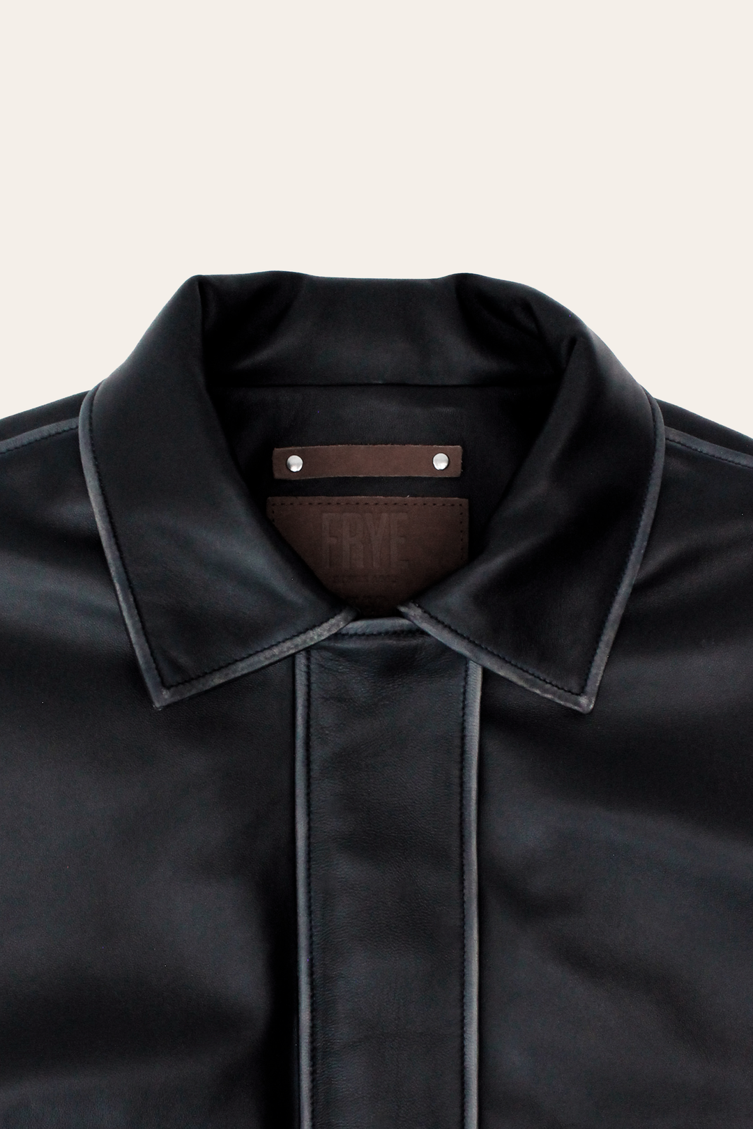 Black Leather Jackets Frye Black Harper Oversized Bomber