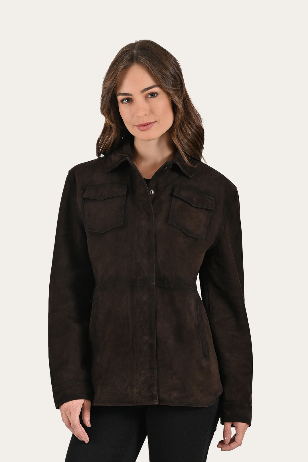 Dark Brown Leather Jackets Frye Dark Brown Avett Overshirt Jacket