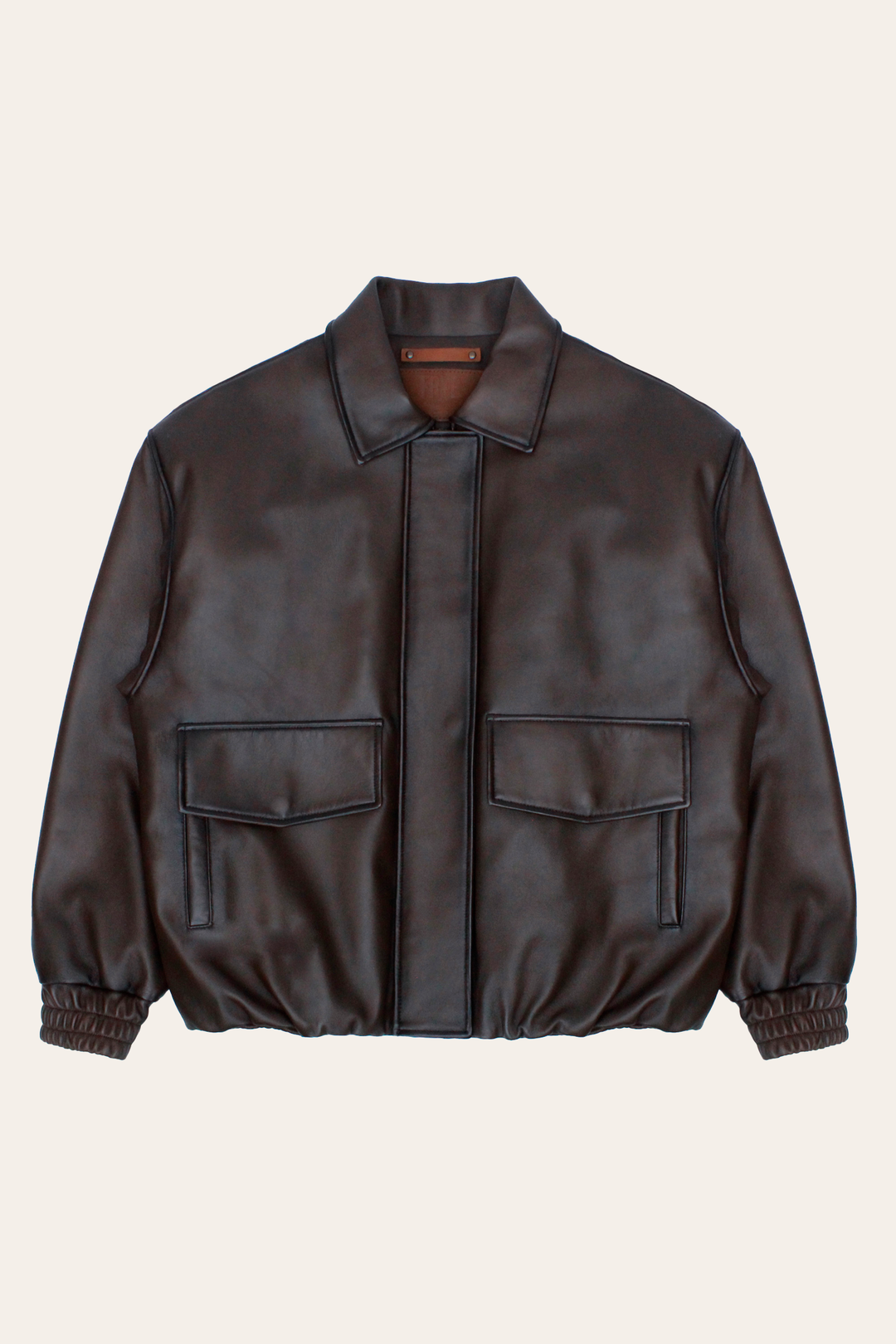 Tobacco Leather Jackets Frye Tobacco Harper Oversized Bomber
