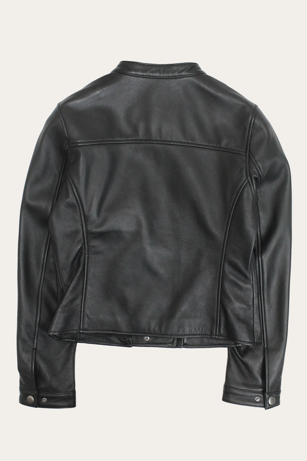 Black Leather Jackets Frye Women’s Black Heathe Leather Racer Jacket