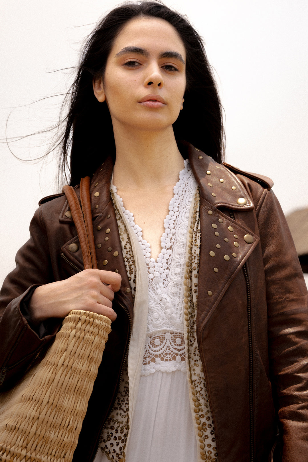 Tobacco Leather Jackets Frye Women’s Tobacco Linc Biker Leather Jacket