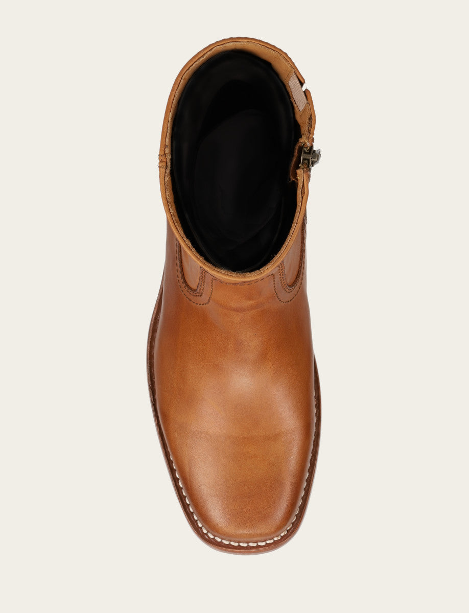Saddle Boots Frye Men's Saddle Campus Inside Zip Boot