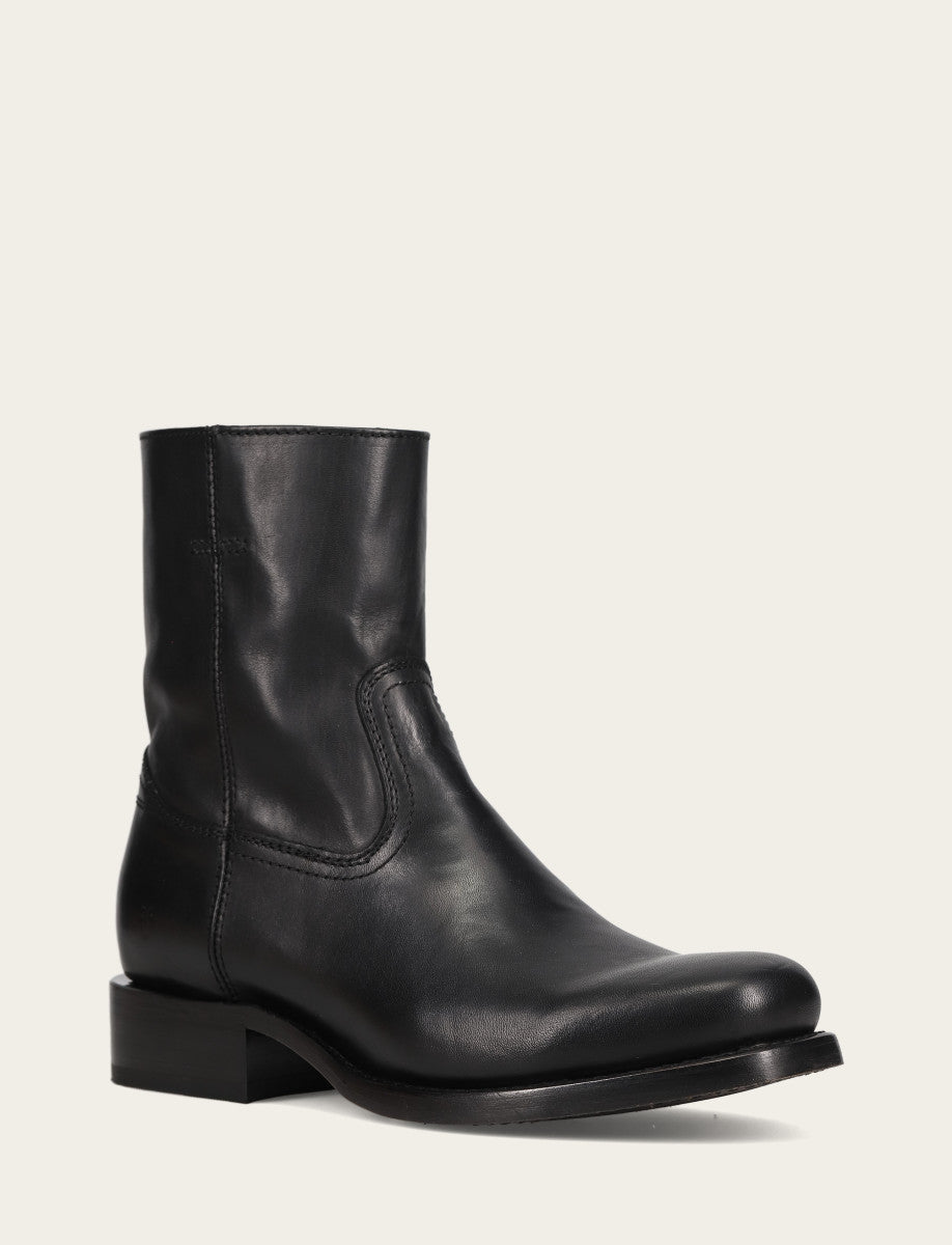 Black Boots Frye Men's Black Campus Inside Zip Boot