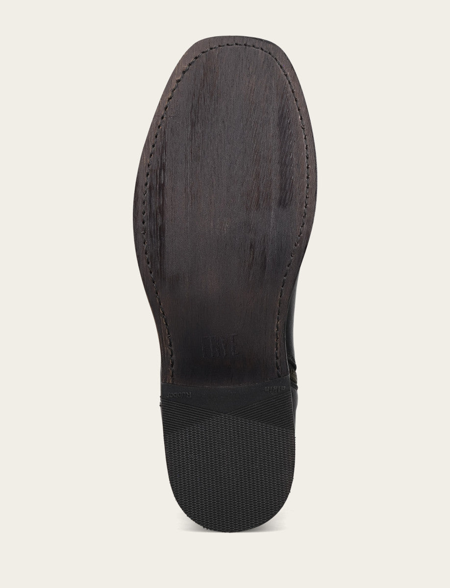 Black Boots Frye Men's Black Campus Inside Zip Boot