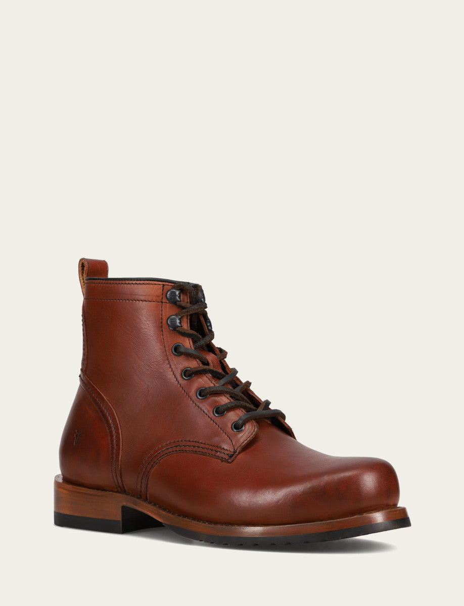 Whiskey Boots Frye Men's Whiskey Hudson Workboot Plain Toe Boot