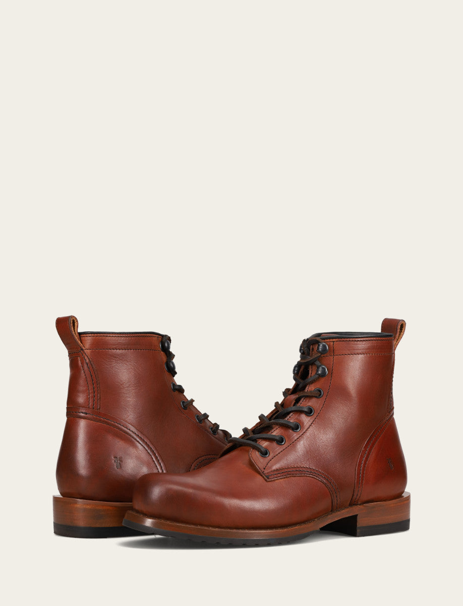 Whiskey Boots Frye Men's Whiskey Hudson Workboot Plain Toe Boot