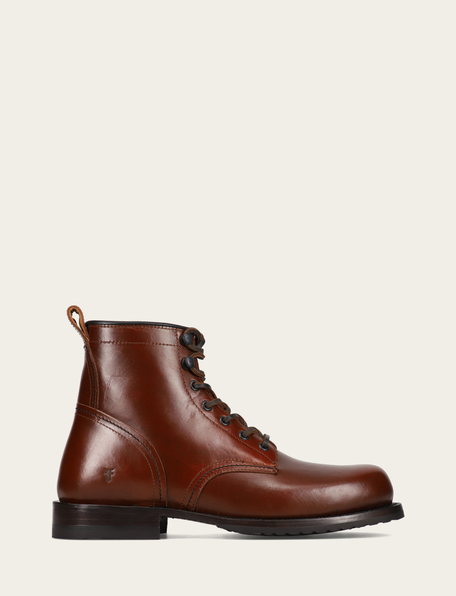 Mahogany Boots Frye Men's Mahogany Hudson Workboot Plain Toe