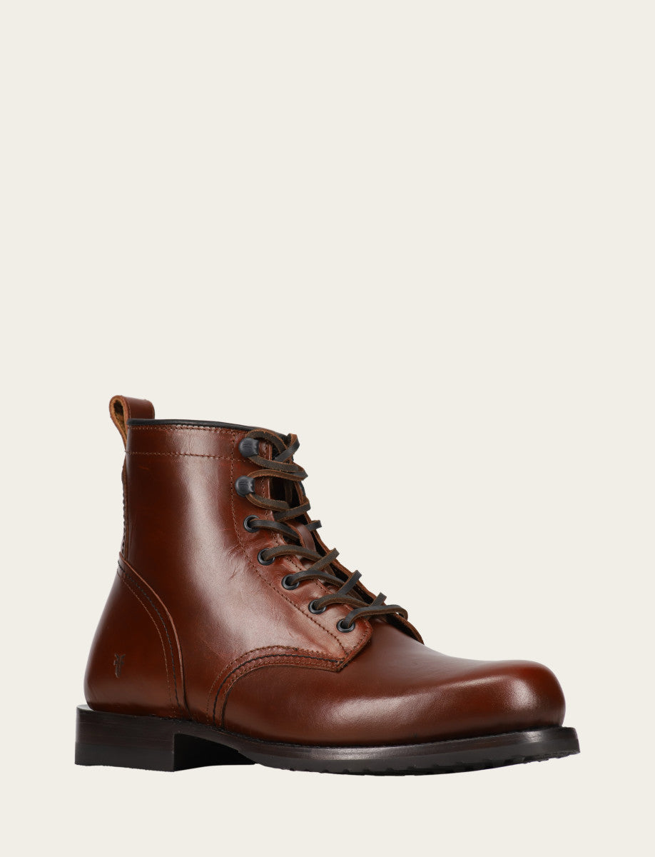 Mahogany Boots Frye Men's Mahogany Hudson Workboot Plain Toe