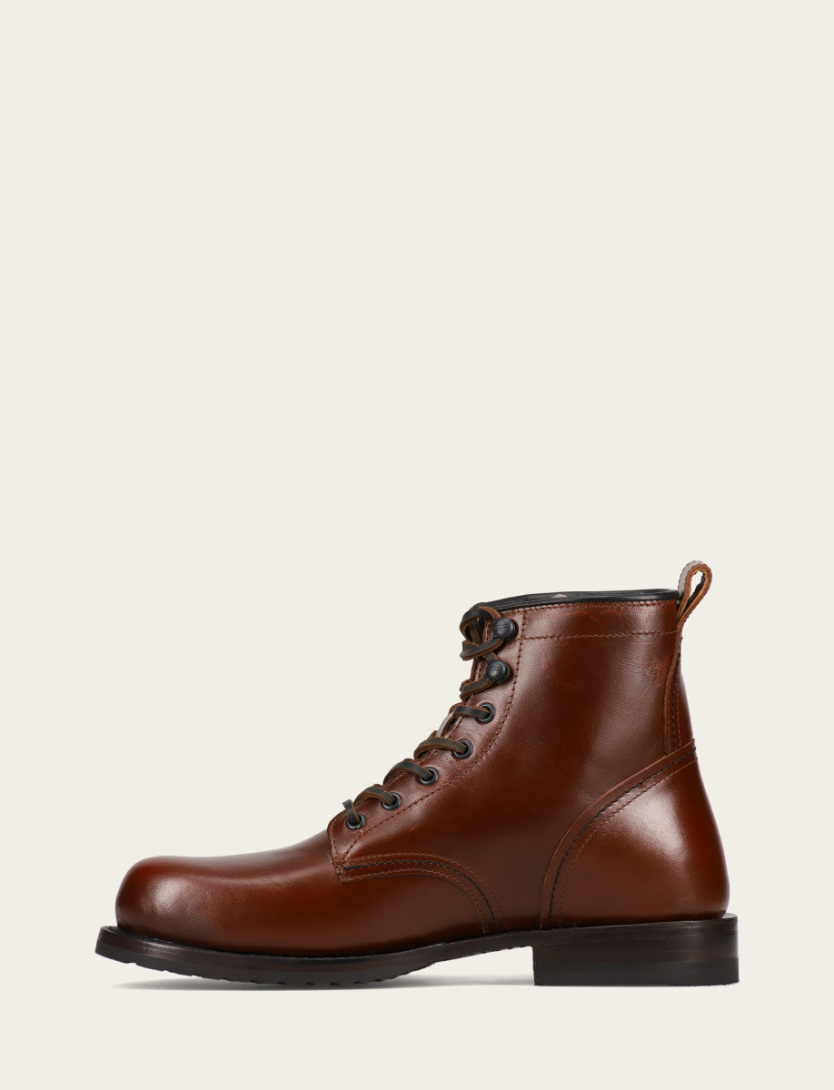 Mahogany Boots Frye Men's Mahogany Hudson Workboot Plain Toe