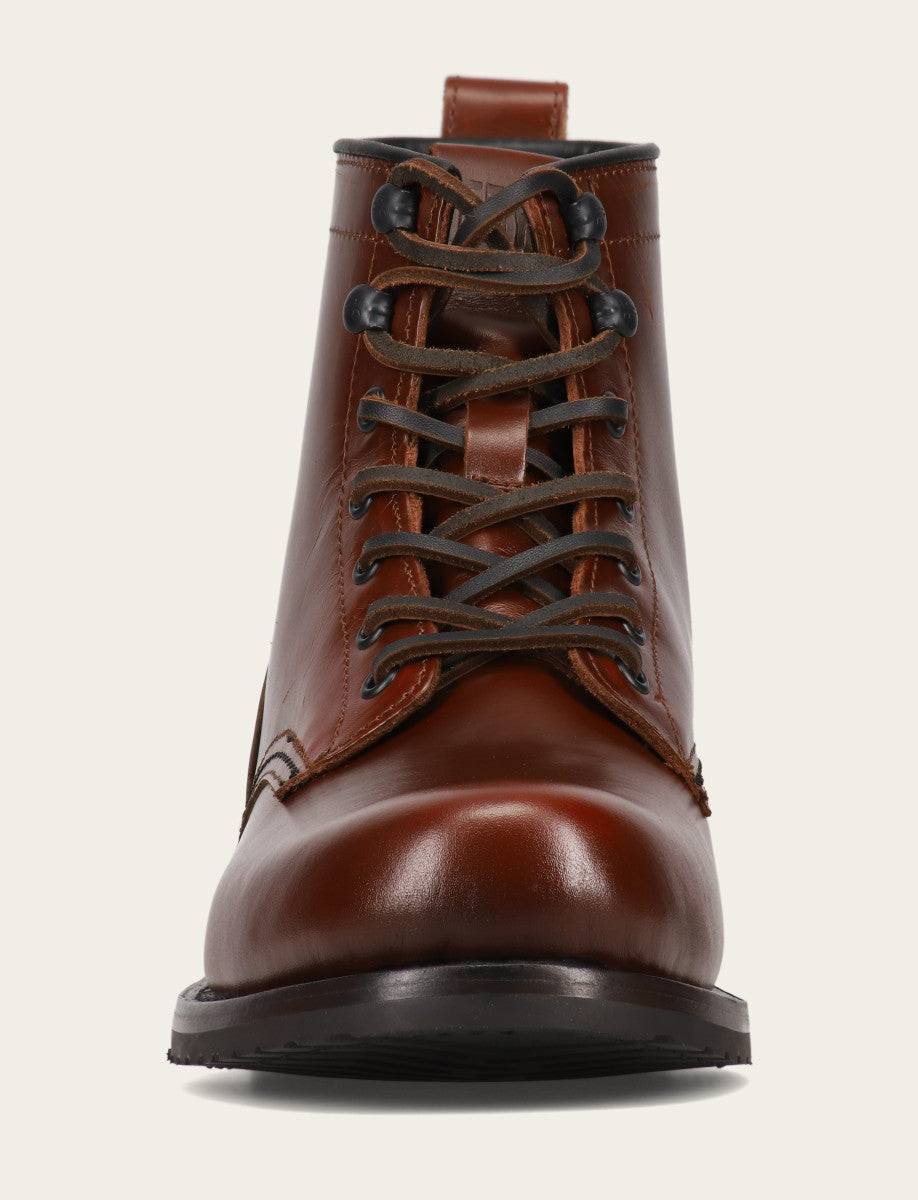 Mahogany Boots Frye Men's Mahogany Hudson Workboot Plain Toe