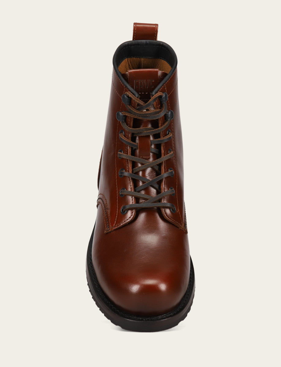 Mahogany Boots Frye Men's Mahogany Hudson Workboot Plain Toe