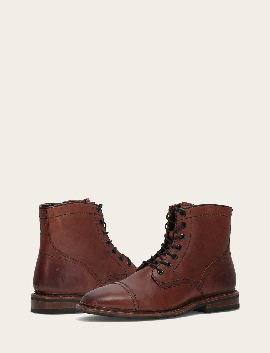 Brown Boots|Casual Frye Men's Brown Paul Mid Lace Boot