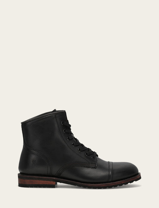 Black Boots Frye Men's Black Landon Midlace Boot