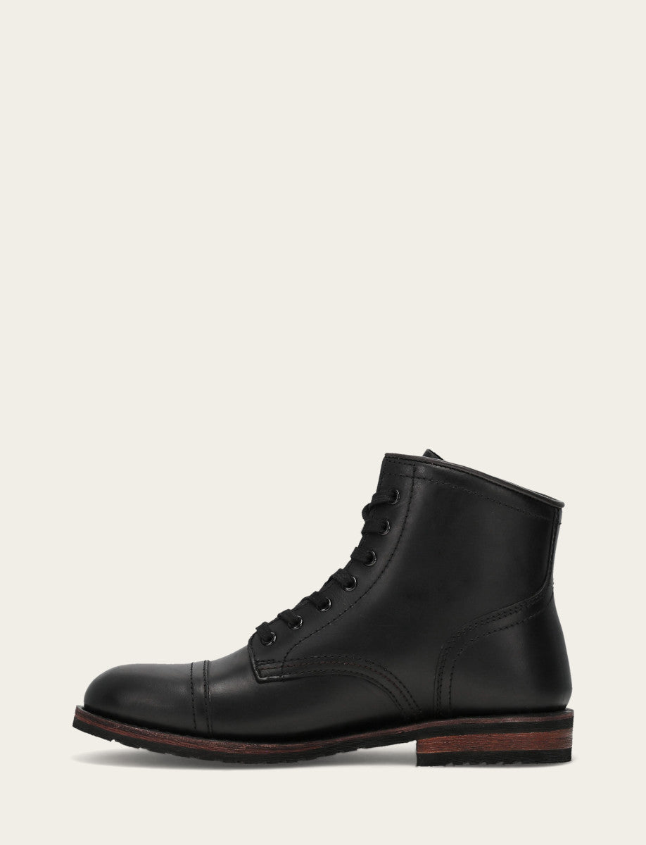 Black Boots Frye Men's Black Landon Midlace Boot