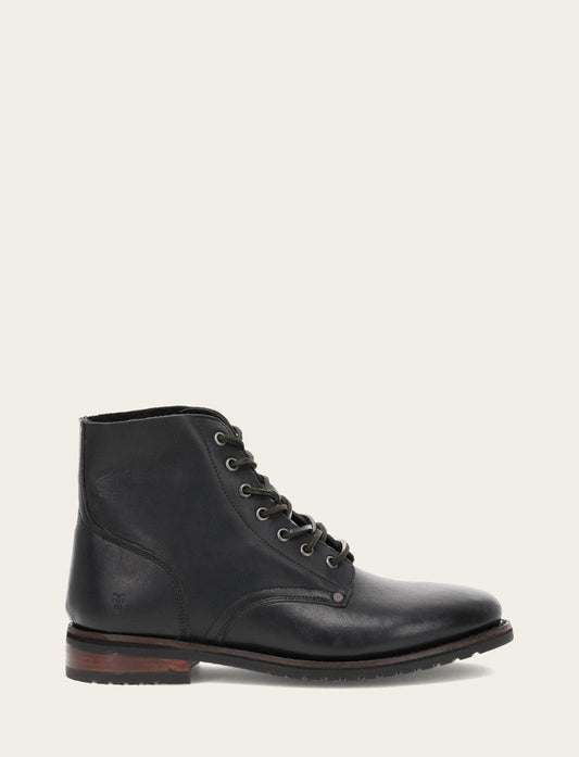 Black Boots Frye Men's Black Barrett Lace Up Boots